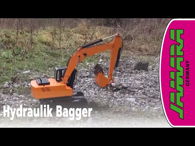 Jamara Hydraulik Bagger - YouTube