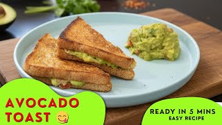 🥑 Avocado Toast Recipe – Healthy Breakfast for Weight Loss | Quick &amp; Easy High Fiber Meal