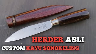 Custom Herder Knife with Original Fork Cap from Solingen, Germany