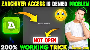 access is denied problem solution | ZArchiver error problem solution | file access problem 
