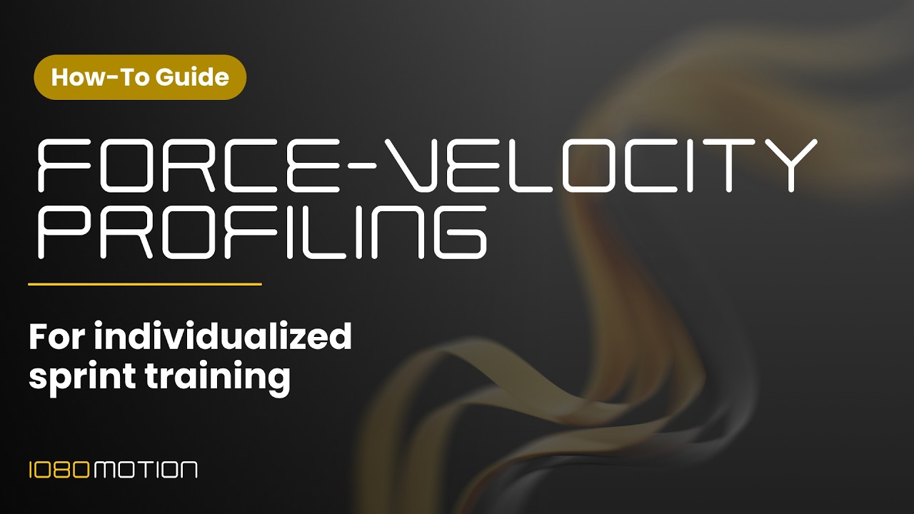 Force–Velocity Profiling for Sprint Training and Speed Development ...