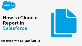 How to Clone a Report in Salesforce
