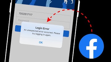 Fix✅: Facebook “Login Error An unexpected error occurred Please try logging in again” on iPhone