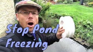 How to prevent your pond from icing over completely