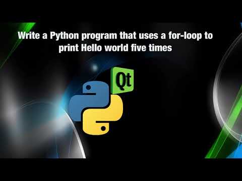 Write a Python program that uses a for-loop to print Hello World five times