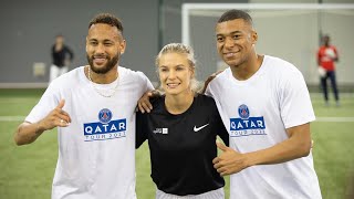 Aguska met Neymar and Mbappe in the same day ⚽️⚽️❤️🤩 ! The dream came true ✔️