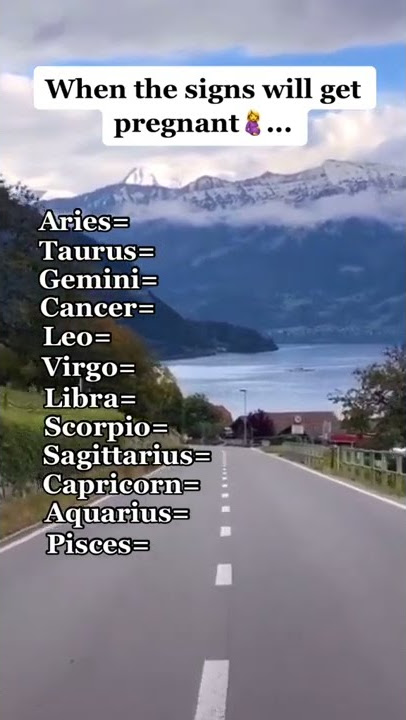 When the signs will get pregnant