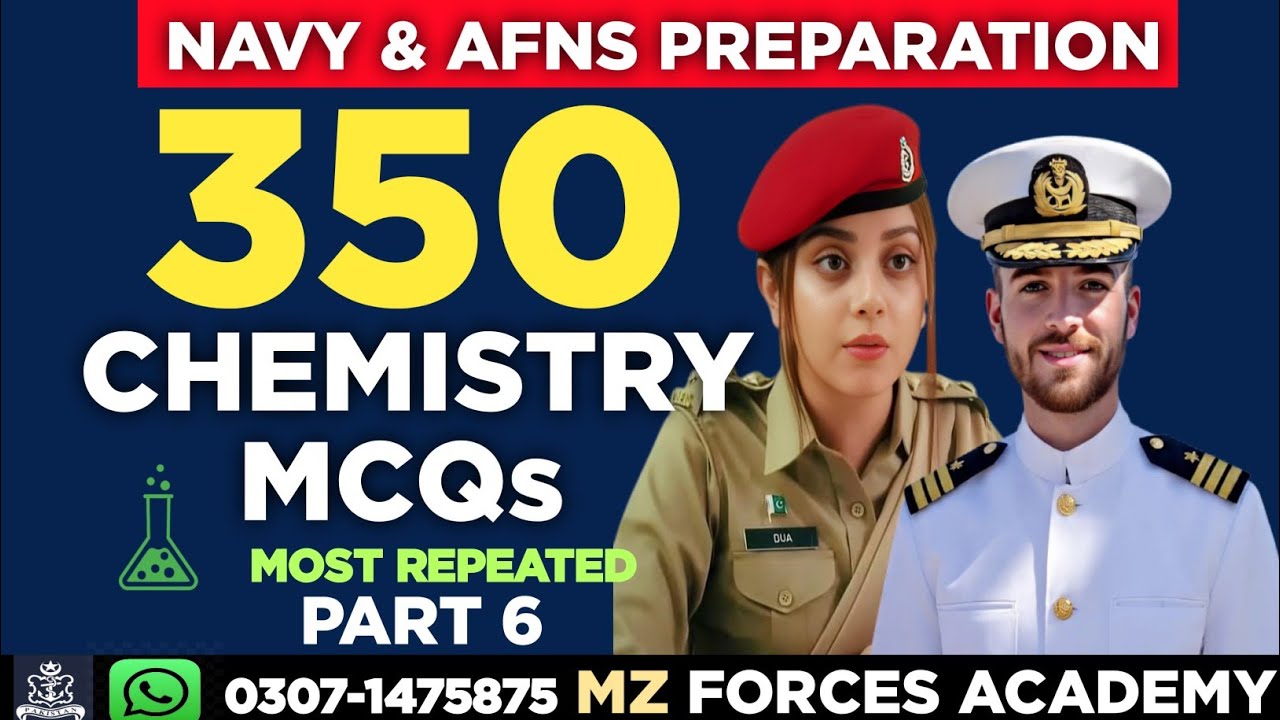 Chemistry Most Important MCQs Part 6 | Army Navy AFNS Test Preparation 2025