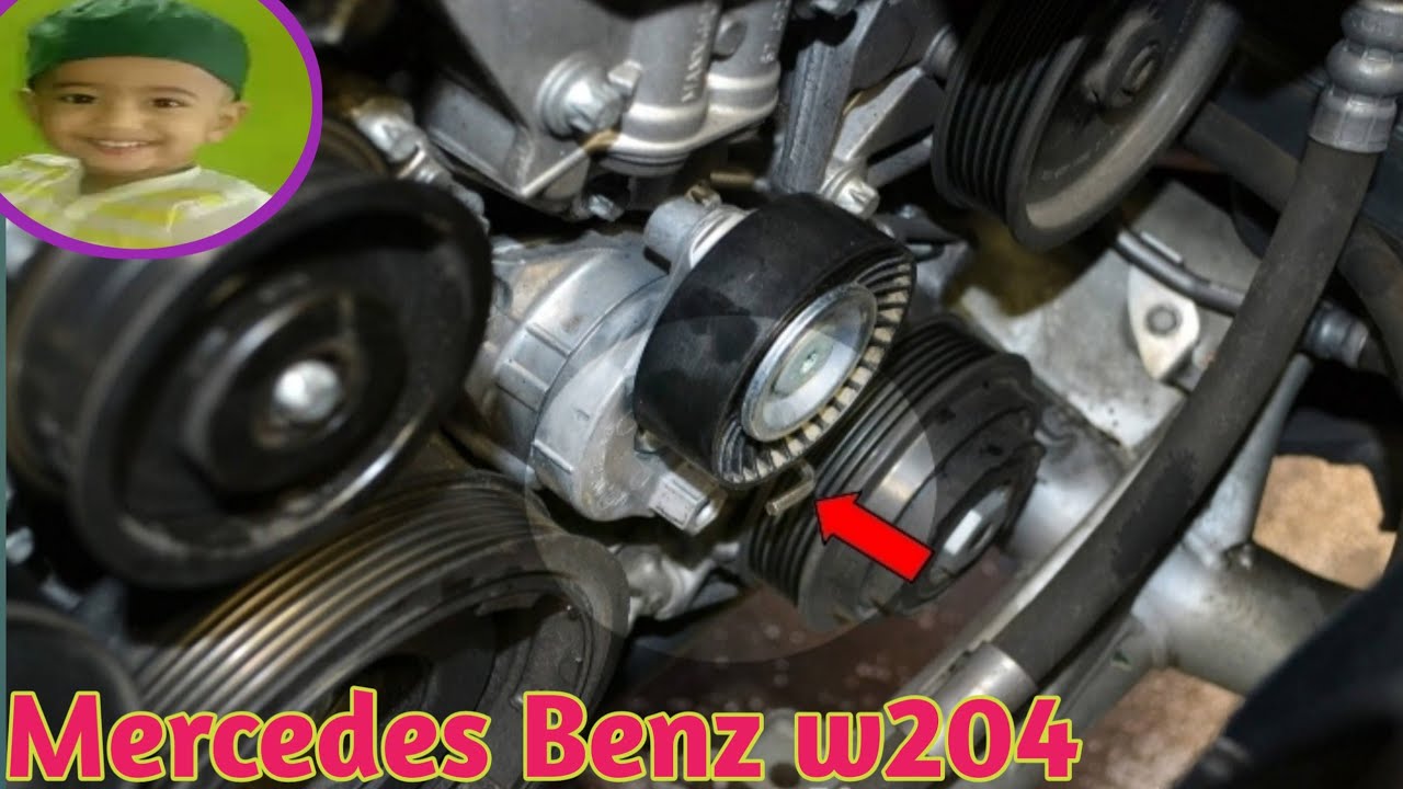 Replacement serpentine belt Mercedes W204 YouTube