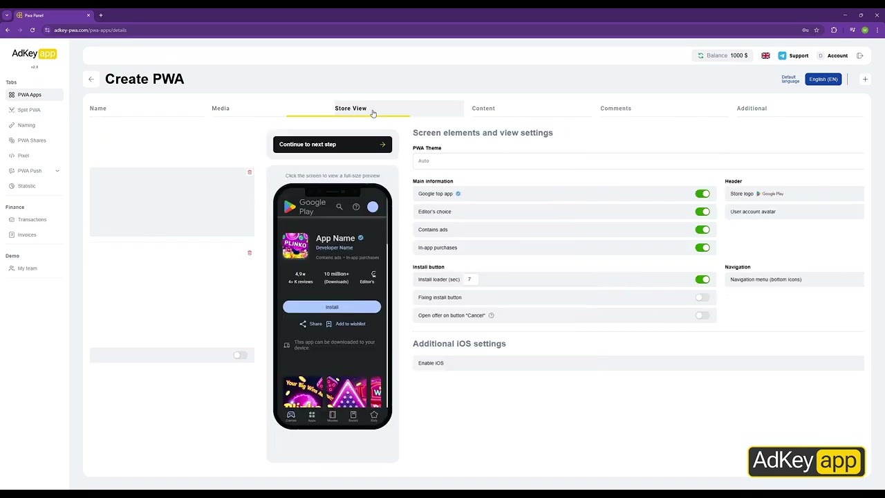 Мультиязычность в AdKey App PWA 