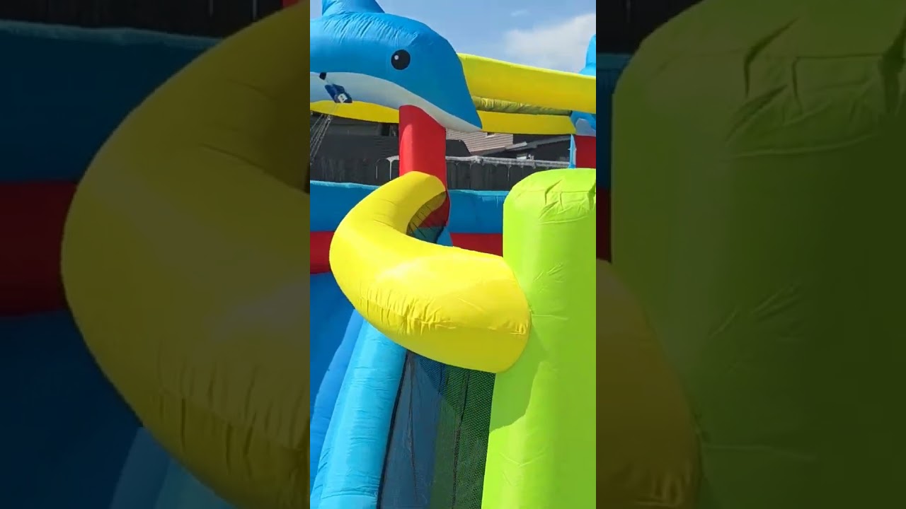 how to set up your new inflatable dual water slide