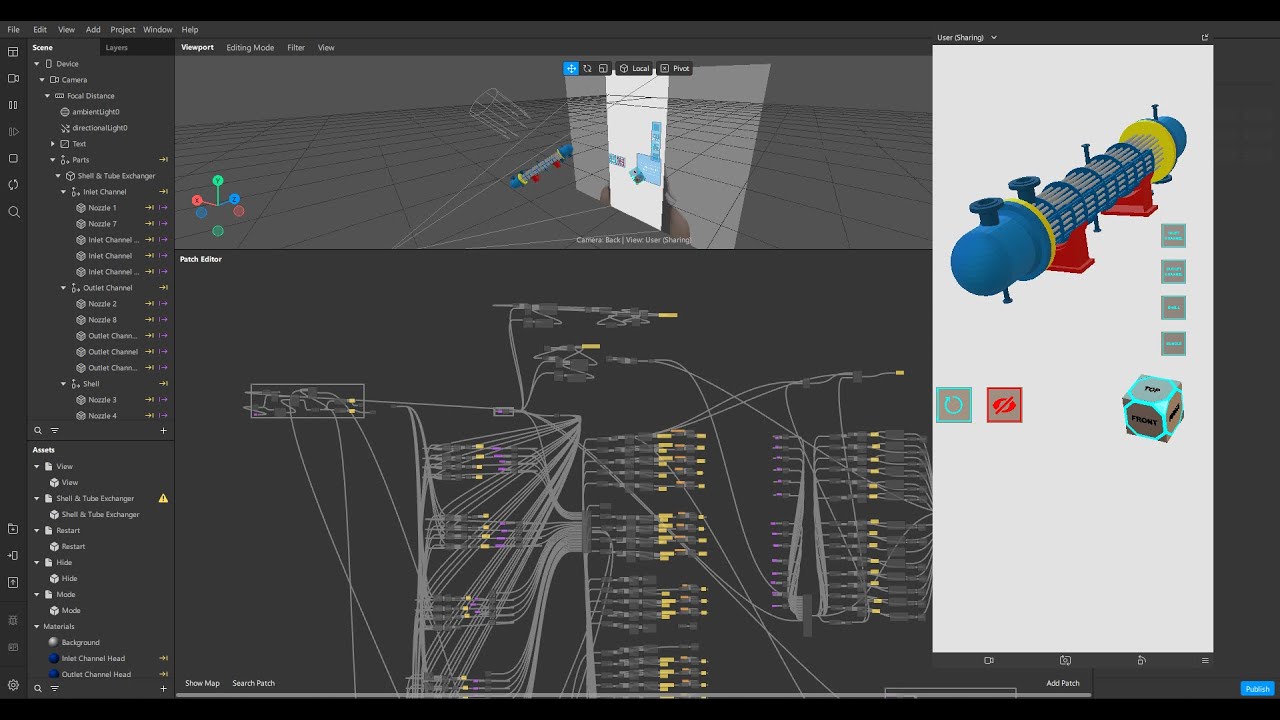 Touch-Screen Interactive Shell and Tube Exchanger 3D Model & AR ...