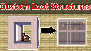 How to make a Structure with a custom Loot Table | Mcreator Tutorial