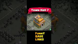 Town hall 7 Real vs ART |TH7 Funny Base Link | Clash of Clans #shorts #cocshorts #clashofclans screenshot 4