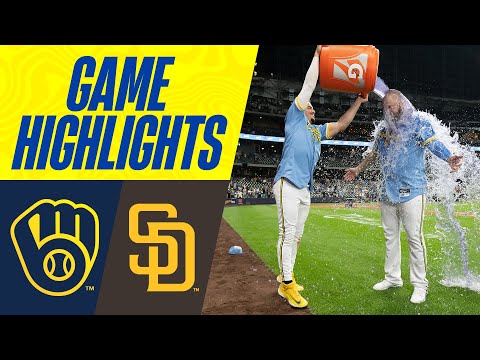 Padres vs. Brewers Game Highlights (8/25/23) | MLB Highlights