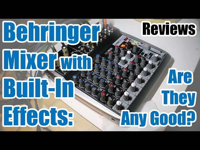 Behringer QX1202 USB Mixer & Audio Interface Effects Demo - YouTube