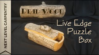 Making a Live Edge Log Box