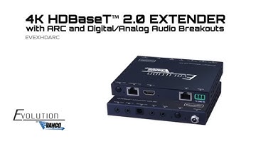 Evolution 4K HDBaseT 2.0 Extender with ARC and Digital/Analog Audio Breakouts