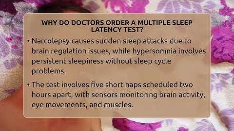 Why Do Doctors Order A Multiple Sleep Latency Test? - Sleep Apnea Support Network
