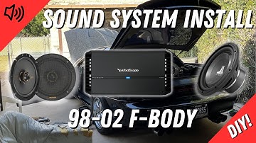 F-Body Sound System Install