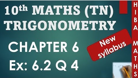 10th maths chapter 6 exercise 6.2 question 4 tn samacheer hiba maths