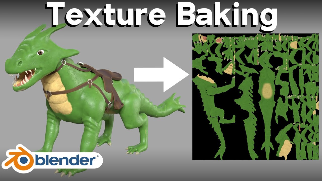 Texture Baking in Blender for Beginners (Tutorial) 