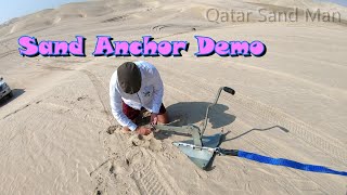Sand Anchor Demonstration Inland Sea Portable Rescue Tree