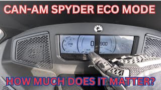 Does ECO Mode really work on a Can-Am Spyder RT Limited?