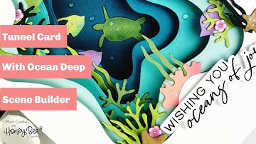 Tunnel Card With Ocean Deep Scene Builder With Mari