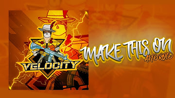 HOW TO MAKE PUBG MASCOT LOGO | MAKE THIS ON ANDROID | VELOCITY