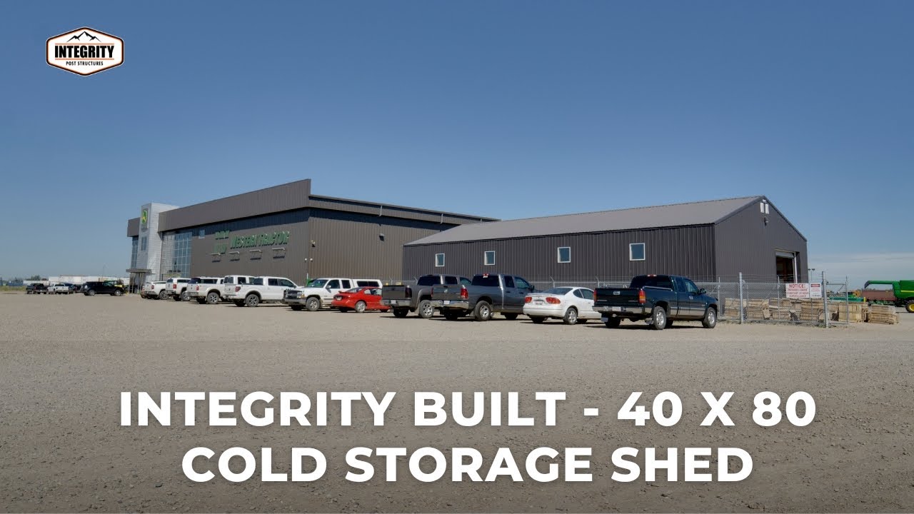Integrity Built - 40 x 80 Cold Storage Shed