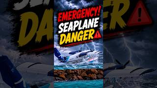 Emergency Seaplane Landing In Severe Storm! 😱✈️ #shorts #viral #trending #seaplane #travel #aviation