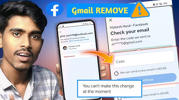 How to Remove Gmail from Facebook 2025 Check your email problem | email remove problem in facebook