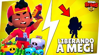 LIBERANDO A NOVA BRAWLER LENDÁRIA MEG MUITAAA MEGACAIXA BRAWL STARS