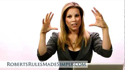 Robert's Rules of Order - Mastering the 3 Most Imp...