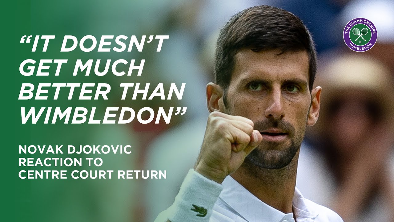 Wimbledon 2023 - Novak Djokovic helps out during Centre Court ...