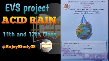 Exploring the Impact of Acid Rain on the Environment | EVs Project for 11th and 12th Class Students