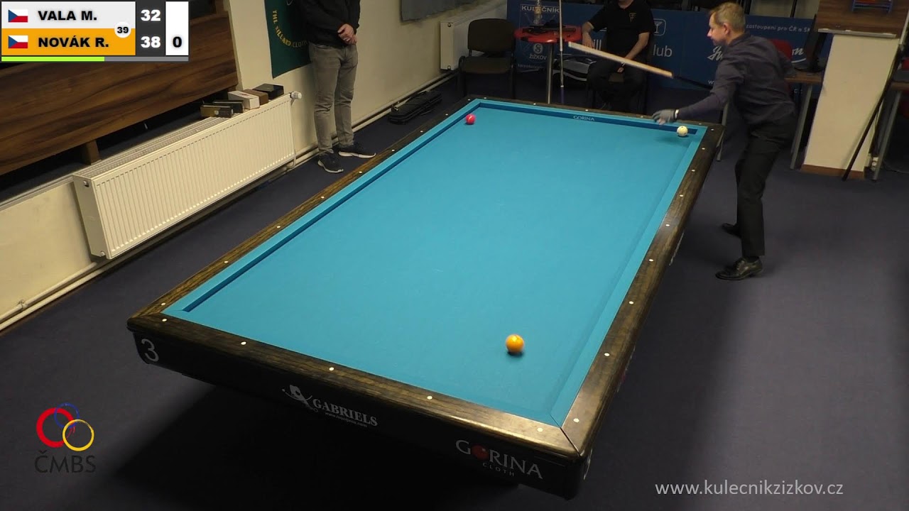 Czech league | 3-cushion | D1 | 7th round | Radek Novák v Miroslav Vala