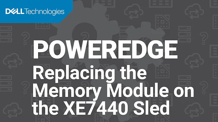 How to replace the memory module on the XE7440 sled within a Dell EMC PowerEdge XE7100