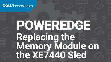 How to replace the memory module on the XE7440 sled within a Dell EMC PowerEdge XE7100