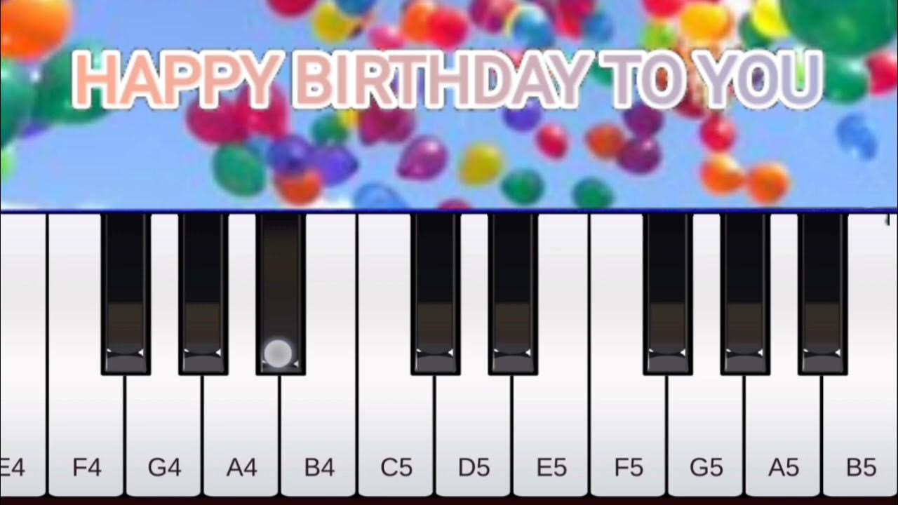 Happy Birthday to you song//Piano Tutorial (Easy process) - YouTube