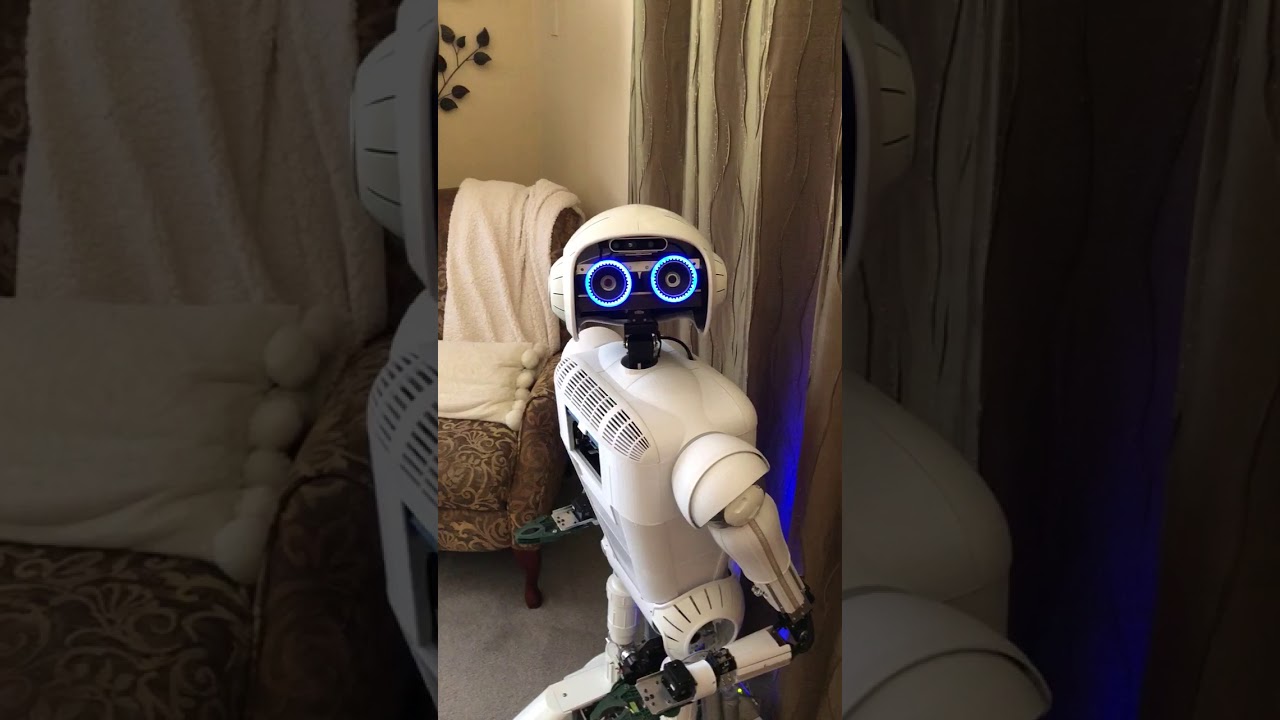 Sheldon Robot With Nuitrack Person Tracking Youtube