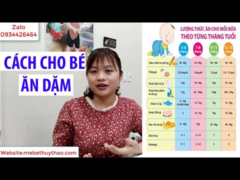 Video: Cách Cho Trẻ ăn Dặm Trong 5 Tháng đầu đời