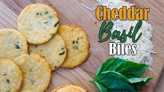 Keto Cheese Crackers with Basil