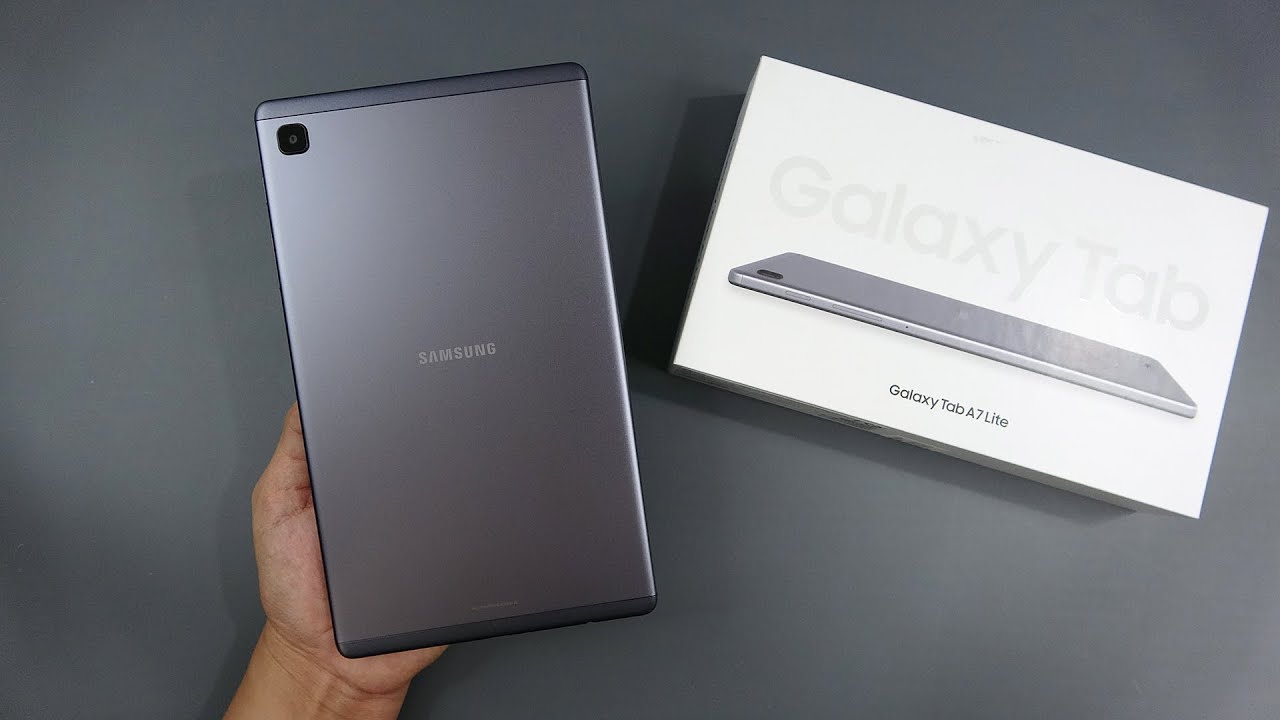 Samsung Galaxy Tab A7 Lite unboxing, camera, antutu, gaming - YouTube