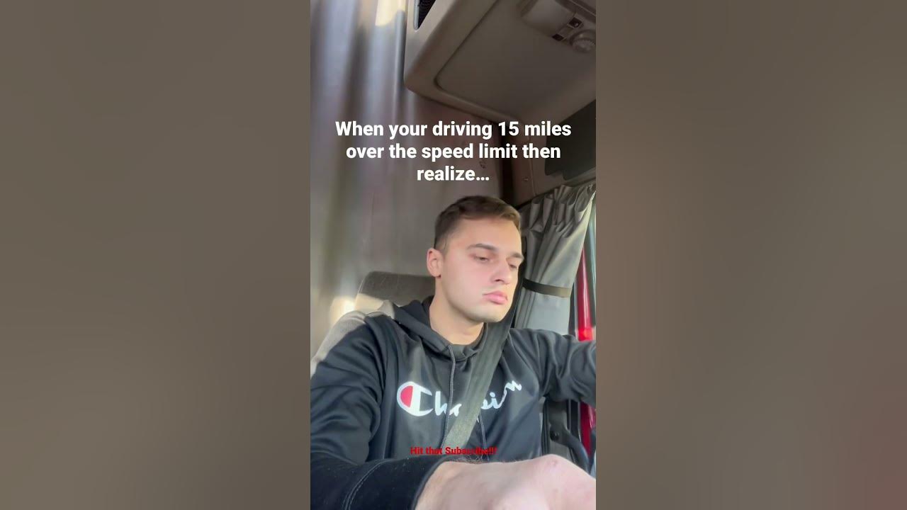 Speeding Truck Driver Regrets It Real Quick😂 #waitforit #truckdriver #volvo #trucking #police #cdl