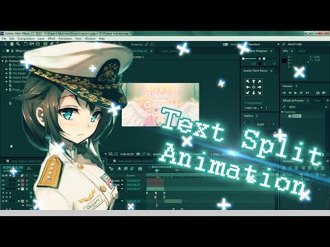 [AE/AMV] Split text effect | Tutorial