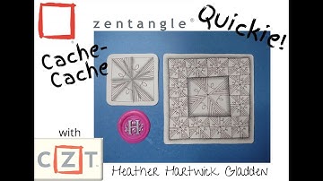 Zentangle® Quickie: Cache-Cache