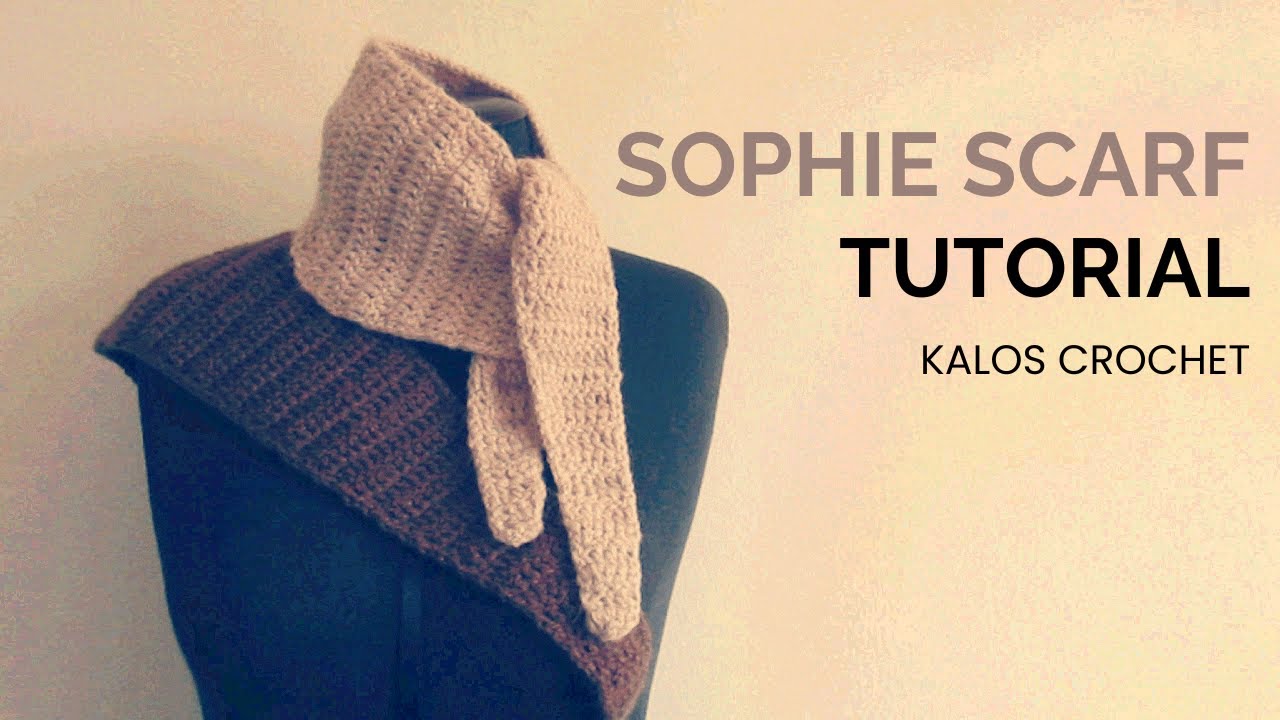 SOPHIE SCARF A CROCHET. ¡Principiantes! I KalosCrochet