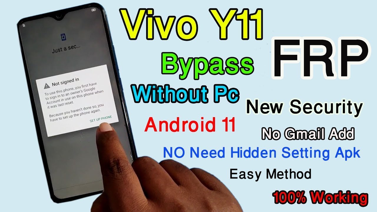 Vivo Y11 ( 1906 ) Android 11 FRP Bypass | Vivo